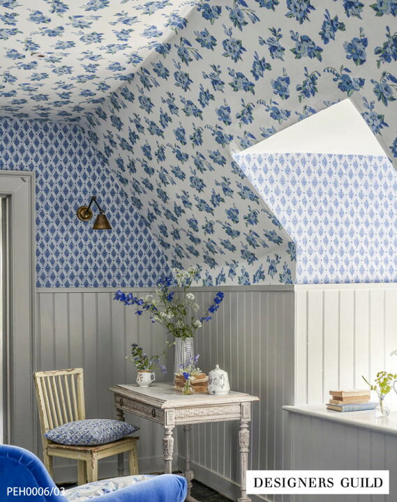 楽天市場】輸入壁紙 テシード イギリス 花柄 フラワー ローズ バラ  