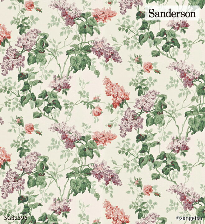 楽天市場 輸入壁紙 イギリス Sanderson サンゲツ Xselect 花柄 植物 52cm巾 Sgb2396 Somerville 壁紙 10m以上1m単位 カベコレ 壁紙コレクション