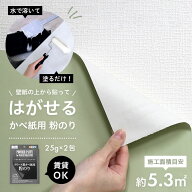 【最大8000円OFFクーポン★マラソン】 賃貸OK！ 下地の壁紙を傷めずキレイにはがせる 壁紙用粉のり 25g×…