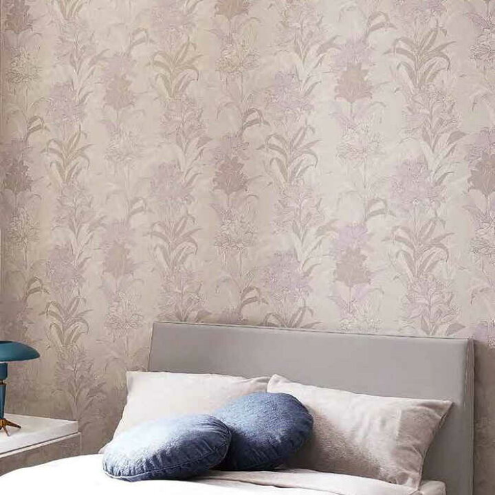 楽天市場 壁紙 のり付き 壁紙 のりつき パープル 花柄 フラワー 防カビ 花柄 フェミニン ラベンダー 紫 サンゲツ Re Diyリフォームのお店 かべがみ道場