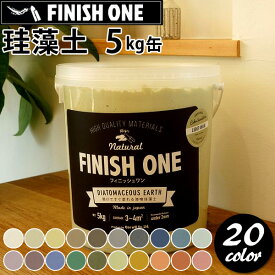 珪藻土 壁材 塗り壁 ケイソウくん 漆喰珪藻土 FINISH ONE 5kg 缶タイプ フィニッシュワン 練済み ペーストタイプ
