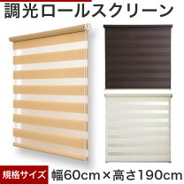 楽天市場】調光ロールスクリーン ゼブライト 60 190（ロールスクリーン 