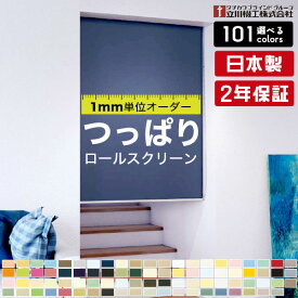 つっぱり ロールスクリーン ロールカーテン オーダー 1mm単位 賃貸OK ネジ不要 無地 非遮光 採光 遮熱 1級遮光 防炎 タチカワブラインド グループ 立川機工 日本製
