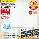 ＼楽天1位★カーテンレール・つっぱり取付可・賃貸OK／ ロールスクリーン ロールカーテン オーダー 遮熱 UVカット 防炎 遮光 洗える 調光 採光 断熱 防音 プルコード コードレス おしゃれ タチカワブラインド 立川機工 日本製