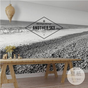 【オーダー壁紙】 壁紙 写真 おしゃれ 海 海岸 ビーチ モノクロ 貼りやすい フォト 背景 デザイン 防カビ 日本製 国産 リメイク 模様替え 店 カフェ 部屋 寝室 リビング トイレ 風景 景色 かべ