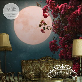 【オーダー壁紙】 壁紙 写真 おしゃれ 大正ロマン 和風 和モダン 月 夜 洋館 ヴィンテージ アンティーク 綺麗 貼りやすい フォト 背景 カフェ レトロ デザイン 防カビ 日本製 国産 リメイク 模様替え 店舗 部屋 風景 景色 かべがみはるこ アナザースカイ