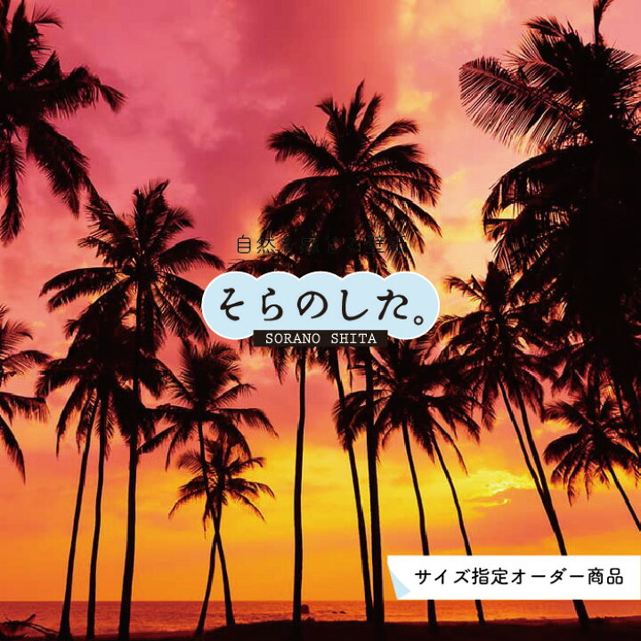 楽天市場 オーダー壁紙 壁紙 ヤシの木 海 写真 おしゃれ 南国風 ハワイアン ビーチ リゾート 夕日 シルエット ロマンチック 貼りやすい 防カビ 日本製 国産 リメイク 模様替え 店舗 天井 部屋 寝室 キッチン リビング トイレ 風景 景色 オレンジ かべがみはるこ そら 楽天市場 オーダー壁紙 壁紙 ヤシの木 海 写真 おしゃれ 南国風 ハワイアン ビーチ リゾート 夕日 シルエット ロマンチック 貼りやすい 防カビ 日本製 国産 リメイク 模様替え 店舗 天井 部屋 寝室 キッチン リビング トイレ 風景 景色 オレンジ かべがみはるこ そら
