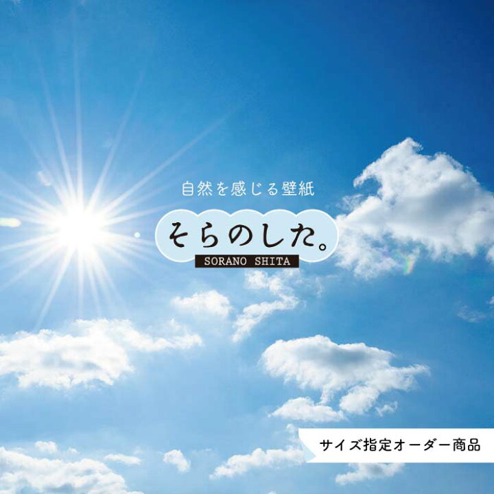 楽天市場 オーダー壁紙 壁紙 空 おしゃれ 写真 自然 雲 スカイ クラウド 癒し 貼りやすい デザイン 防カビ 日本製 国産 リメイク 模様替え 店舗 天井 部屋 寝室 キッチン リビング トイレ 美しい 風景 景色 白 ブルー かべがみはるこ そらのした