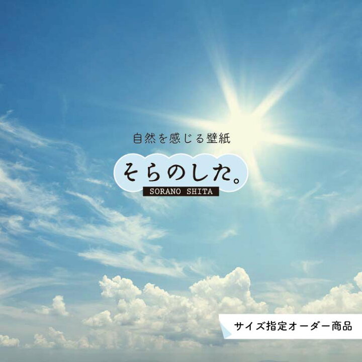 楽天市場 オーダー壁紙 壁紙 空 おしゃれ 写真 自然 雲 スカイ クラウド 癒し 貼りやすい デザイン 防カビ 日本製 国産 リメイク 模様替え 店舗 天井 部屋 寝室 キッチン リビング トイレ 美しい 風景 景色 白 ブルー かべがみはるこ そらのした