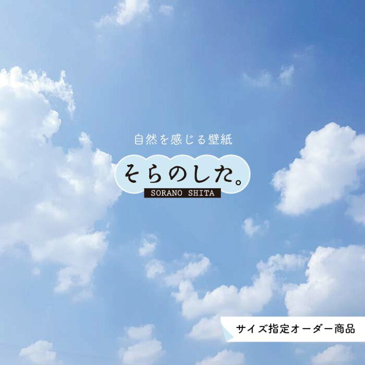 楽天市場 オーダー壁紙 壁紙 空 おしゃれ 写真 自然 雲 スカイ クラウド 癒し 貼りやすい デザイン 防カビ 日本製 国産 リメイク 模様替え 店舗 天井 部屋 寝室 キッチン リビング トイレ 美しい 風景 景色 白 ブルー かべがみはるこ そらのした