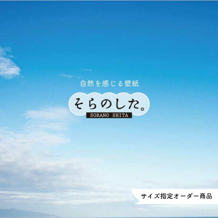 楽天市場 オーダー壁紙 壁紙 空 おしゃれ 写真 自然 雲 スカイ クラウド 癒し 貼りやすい デザイン 防カビ 日本製 国産 リメイク 模様替え 店舗 天井 部屋 寝室 キッチン リビング トイレ 美しい 風景 景色 白 ブルー かべがみはるこ そらのした