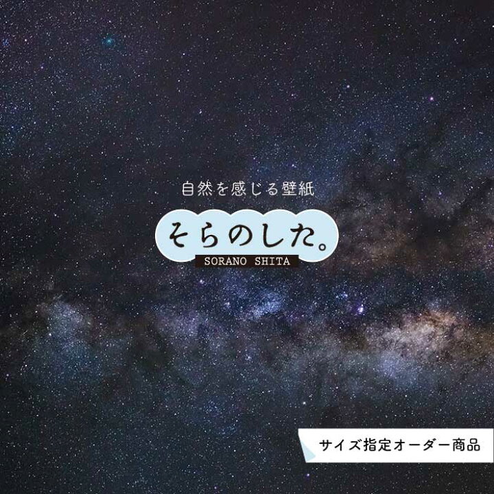 楽天市場 オーダー壁紙 壁紙 星 空 星柄 おしゃれ 写真 プラネタリウム 自然 夜空 貼りやすい インテリア デザイン 防カビ 日本製 国産 リメイク 模様替え 店舗 天井 部屋 寝室 キッチン リビング トイレ 美しい 風景 景色 かべがみはるこ そらのした かべがみは