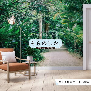 【オーダー壁紙】 壁紙 ジャングル 森 森林 写真 おしゃれ 自然 癒し 貼りやすい デザイン 防カビ 日本製 国産 リメイク 模様替え 店舗 天井 部屋 寝室 キッチン リビング トイレ 風景 景色 グ