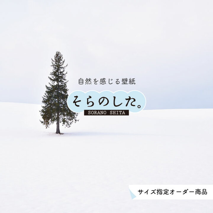 楽天市場 オーダー壁紙 壁紙 雪 写真 おしゃれ 自然 貼りやすい デザイン 防カビ 日本製 国産 リメイク 模様替え 店 天井 部屋 寝室 キッチン リビング トイレ 風景 冬 景色 ホワイト かべがみはるこ そらのした かべがみはるこの壁紙工場