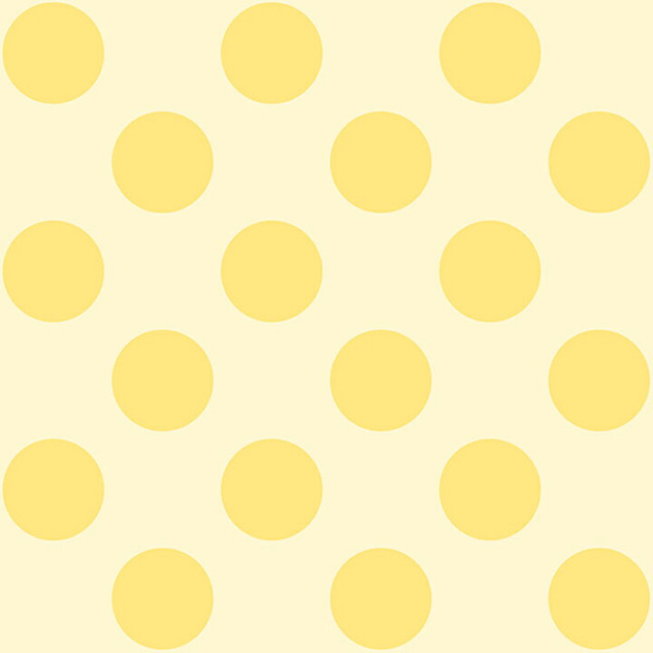 楽天市場 1m単位 切り売り 壁紙 ドット シンプル のり無し アクセントクロス パステル イエロードットサイズ約14cm 防カビ 国産 日本製 店舗 部屋 インテリア キッチン トイレ リフォーム リメイク 模様替え かべがみはるこ センとマル コインドット Cd0012