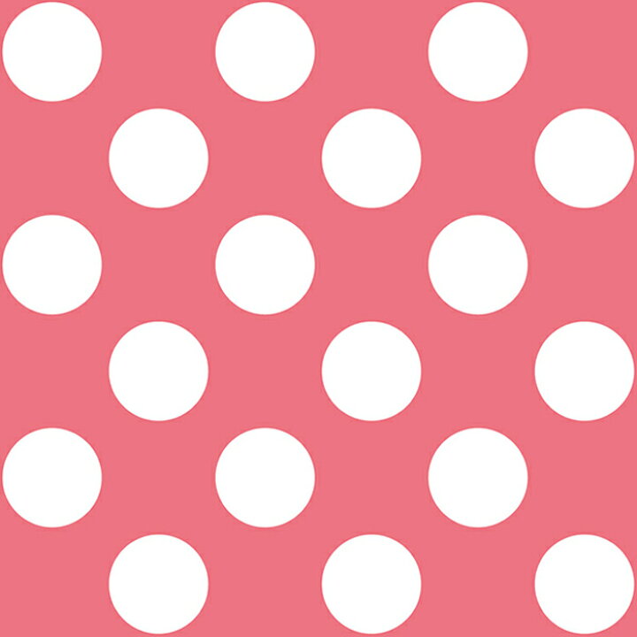 楽天市場 1m単位 切り売り 壁紙 ドット シンプル のり付き アクセントクロス サーモンピンクドットサイズ約14cm 防カビ 国産 日本製 店舗 部屋 インテリア キッチン トイレ リフォーム リメイク 模様替え かべがみはるこ センとマル コインドット Cd0023n