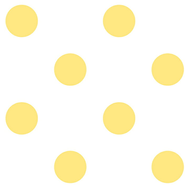 楽天市場 1m単位 切り売り 壁紙 ドット シンプル のり付き アクセントクロス パステル イエロードットサイズ約15 4cm 防カビ 国産 日本製 店舗 部屋 インテリア キッチン トイレ リフォーム リメイク 模様替え かべがみはるこ センとマル ポルカドット Pod0002n