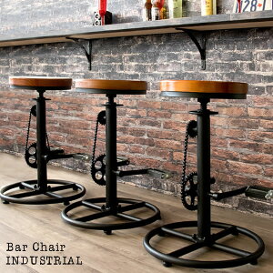 �J�E���^�[�`�F�A �o�[�`�F�A INDUSTRIAL �C���_�X�g���A�� ���ʍ���63�`73cm KNC-A819 counter chair bar chair
