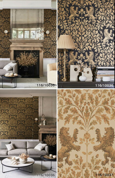 楽天市場 送料無料 輸入壁紙 のりなし壁紙 クロス Tecido テシード 116 116 Cole Son イギリス 1本単位での販売 長さ10m 四国への配送不可 壁紙わーるど