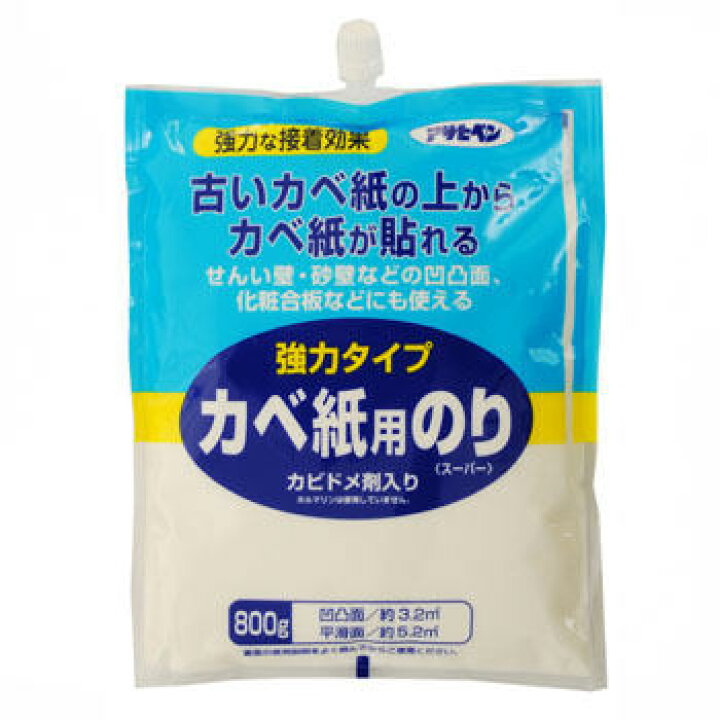 楽天市場 強力タイプカベ紙用のり800ｇ No 774 アサヒペン 壁紙屋本舗 壁紙屋本舗 カベガミヤホンポ