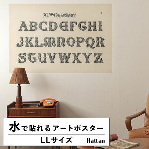 ŉx\͂ A[g|X^[ OK ̂t Hattan Art Poster nb^A[g|X^[ 11th-century calligraphy fonts from Draughtsman's Alphabets / HP-00004 LLTCY(134cm×90cm)   \ 