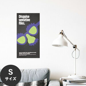 【全品対象クーポン配布中】 水だけで何度も貼れるはがせる アートポスター 賃貸OK のり付き Hattan Art Poster ハッタンアートポスター Disguise sensitive files / HP-00083 Sサイズ(23cm×45cm) 砂壁 に 貼れ