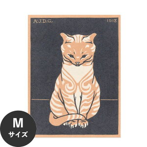 【全品対象クーポン配布中】 水だけで何度も貼れるはがせる アートポスター 賃貸OK のり付き Hattan Art Poster ハッタンアートポスター Zittende kat / HP-00099 Mサイズ(45cm×60cm) 砂壁 に 貼れる 壁紙ポ