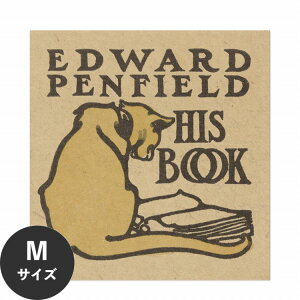 【全品対象クーポン配布中】 水だけで何度も貼れるはがせる アートポスター 賃貸OK のり付き Hattan Art Poster ハッタンアートポスター Edward Penfield, his book / HP-00221 Mサイズ(45cm×47cm) 砂壁 に 貼れ