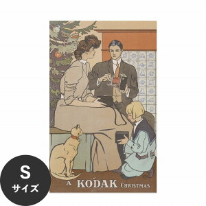 【全品対象クーポン配布中】 水だけで何度も貼れるはがせる アートポスター 賃貸OK のり付き Hattan Art Poster ハッタンアートポスター A Kodak Christmas / HP-00223 Sサイズ(28cm×45cm) 砂壁 に 貼れる 壁