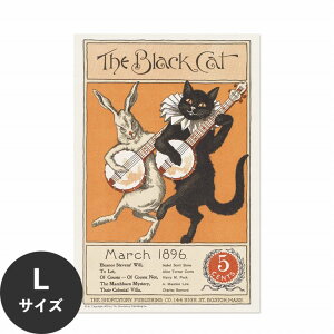 �y�ő�30���N�[�|���z�z���z �������ŉ��x���\���͂����� �A�[�g�|�X�^�[ ����OK �̂�t�� Hattan Art Poster �n�b�^���A�[�g�|�X�^�[ The black cat, March 1896 / HP-00242 L�T�C�Y(60cm×90cm) ���� �� �\��