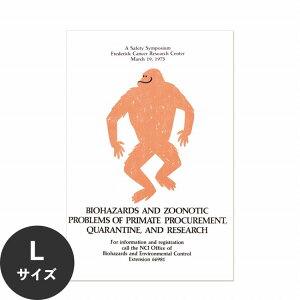 ŉx\͂ A[g|X^[ OK ̂t Hattan Art Poster nb^A[g|X^[ Biohazards and zoonotic problems of primate procurement, quarantine, and research / HP-00307 LTCY(60cm×90cm) 