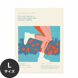 水だけで何度も貼れるはがせる アートポスター 賃貸OK のり付き Hattan Art Poster ハッタンアートポスター Diet and exercise in noninsulin-dependent diabetes mellitus / HP-00309 Lサイズ(67cm×90cm) 砂壁 に 貼れる
