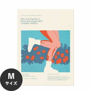 水だけで何度も貼れるはがせる アートポスター 賃貸OK のり付き Hattan Art Poster ハッタンアートポスター Diet and exercise in noninsulin-dependent diabetes mellitus / HP-00309 Mサイズ(45cm×60cm) 砂壁 に 貼れる