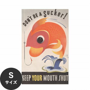 �y�S�i�ΏۃN�[�|���z�z���z �������ŉ��x���\���͂����� �A�[�g�|�X�^�[ ����OK �̂�t�� Hattan Art Poster �n�b�^���A�[�g�|�X�^�[ Don�ft be a sucker! Keep your mouth shut. / HP-00321 S�T�C�Y(28cm×45cm) 