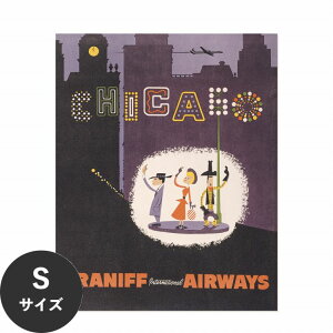ySiΏۃN[|zzz ŉx\͂ A[g|X^[ OK ̂t Hattan Art Poster nb^A[g|X^[ Chicago - Braniff International Airways / HP-00343 STCY(36cm×45cm) 