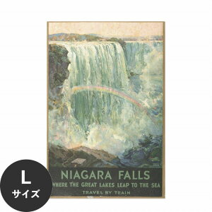 ŉx\͂ A[g|X^[ OK ̂t Hattan Art Poster nb^A[g|X^[ Niagara Falls, where the Great Lakes leap to the sea. Travel by train / HP-00351 LTCY(60cm×90cm)   