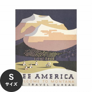 ySiΏۃN[|zzz ŉx\͂ A[g|X^[ OK ̂t Hattan Art Poster nb^A[g|X^[ See America. Welcome to Montana / HP-00353 STCY(36cm×45cm)   