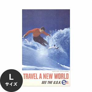 �������ŉ��x���\���͂����� �A�[�g�|�X�^�[ ����OK �̂�t�� Hattan Art Poster �n�b�^���A�[�g�|�X�^�[ Skiing at Aspen, state of Colorado - Travel a new world - See the U.S.A. / HP-00355 L�T�C�Y(56cm×90cm) ���� ��