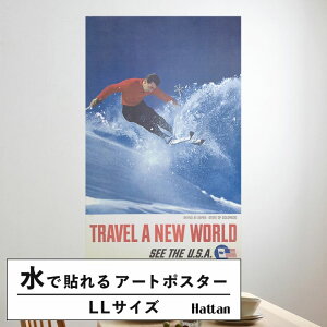 �������ŉ��x���\���͂����� �A�[�g�|�X�^�[ ����OK �̂�t�� Hattan Art Poster �n�b�^���A�[�g�|�X�^�[ Skiing at Aspen, state of Colorado - Travel a new world - See the U.S.A. / HP-00355 LL�T�C�Y(90cm×144cm) ���� 