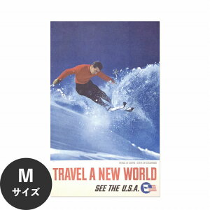 �������ŉ��x���\���͂����� �A�[�g�|�X�^�[ ����OK �̂�t�� Hattan Art Poster �n�b�^���A�[�g�|�X�^�[ Skiing at Aspen, state of Colorado - Travel a new world - See the U.S.A. / HP-00355 M�T�C�Y(45cm×72cm) ���� ��