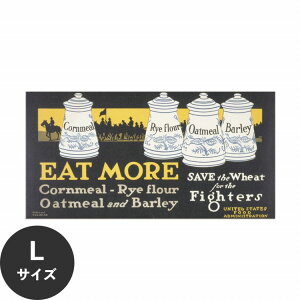 ŉx\͂ A[g|X^[ OK ̂t Hattan Art Poster nb^A[g|X^[ Eat more cornmeal, rye flour, oatmeal, & barley - Save the wheat for the fighters / HP-00357 LTCY(90cm×46cm) 