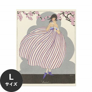 【全品対象クーポン配布中】 水だけで何度も貼れるはがせる アートポスター 賃貸OK のり付き Hattan Art Poster ハッタンアートポスター Les Douze Mois de l’Ann?e; Prairial / HP-00368 Lサイズ(70cm×90cm) 砂