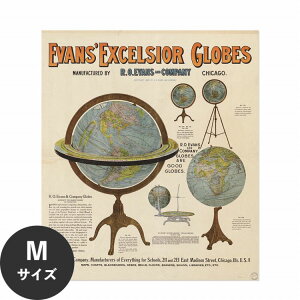 ySiΏۃN[|zzz ŉx\͂ A[g|X^[ OK ̂t Hattan Art Poster nb^A[g|X^[ Evans' Excelsior globes / HP-00370 MTCY(45cm×52cm)   \