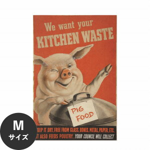 ySiΏۃN[|zzz ŉx\͂ A[g|X^[ OK ̂t Hattan Art Poster nb^A[g|X^[ We want your kitchen waste / HP-00408 MTCY(45cm×67cm)   \