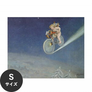 【全品対象クーポン配布中】 水だけで何度も貼れるはがせる アートポスター 賃貸OK のり付き Hattan Art Poster ハッタンアートポスター Christmas Delivery / HP-00410 Sサイズ(45cm×36cm) 砂壁 に 貼れる 壁