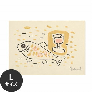 【全品対象クーポン配布中】 水だけで何度も貼れるはがせる アートポスター 賃貸OK のり付き Hattan Art Poster ハッタンアートポスター Still life with fish / HP-00433 Lサイズ(90cm×64cm) 砂壁 に 貼れる