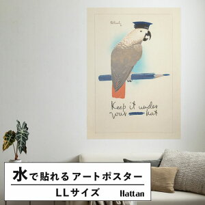 ySiΏۃN[|zzz ŉx\͂ A[g|X^[ OK ̂t Hattan Art Poster nb^A[g|X^[ Keep it under your - hat / HP-00440 LLTCY(90cm×126cm)   \