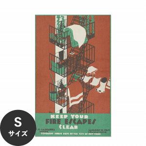 ySiΏۃN[|zzz ŉx\͂ A[g|X^[ OK ̂t Hattan Art Poster nb^A[g|X^[ Keep your fire escapes clear / HP-00474 STCY(28cm×45cm)   \