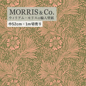�y�ő�25���N�[�|���z�z���z �A�� �ǎ� �E�B���A�������X Ben Pentreath THE QUEEN SQUARE COLLECTION / Marigold Pink/Olive 216953 52cm×1m �����݌� �t���[�X�ǎ� �C�M���X MORRIS & Co. / Marigold �ǎ����{��
