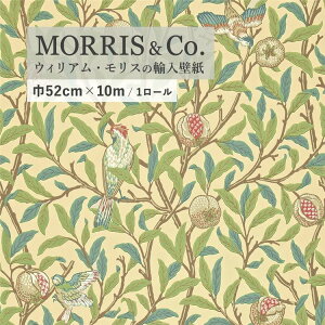 ySiΏۃN[|zzz A ǎ EBAX ƃUN 216841(212539) 52cm×10m 񂹏i ǎ CMX MORRIS & Co. / Bird & Pomegranate ǎ{